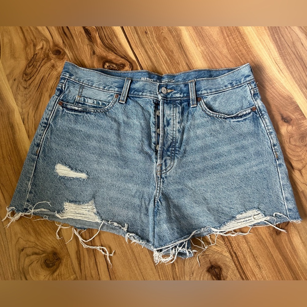 Old Navy Sky-Hi A-Line Denim Shorts
